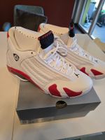 Air Jordan 14 Retro White/Black/Varsity Red Gr.42 NEU