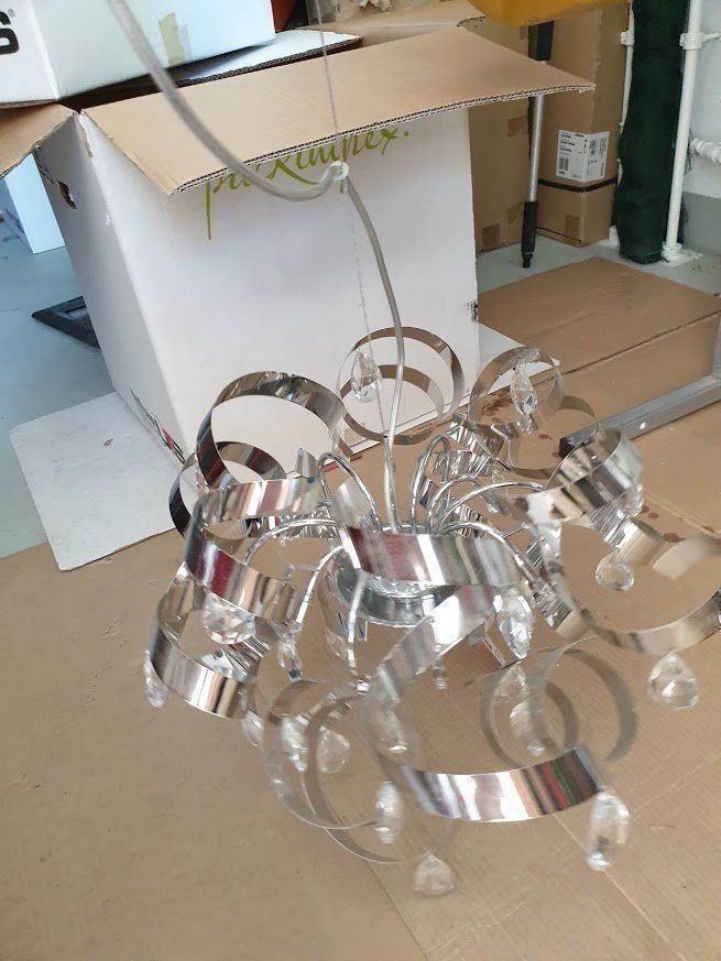 Kronleuchter & Deckenlampen: Lampe Kronleuchter m.Glaskristallen, neu – Neu (gemäss Beschreibung) aus Bolligen von sweet_volcano 1
