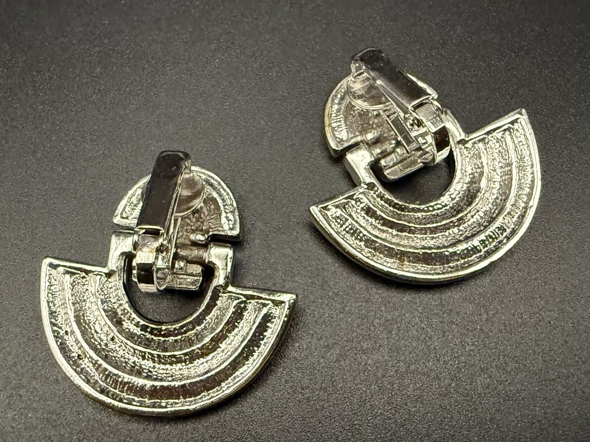 Ohrringe & -stecker: Vintage-Ohrringe Cabouchon Paris - Goldfarben – Gebraucht aus Lamone von LaCantinaMagica 6