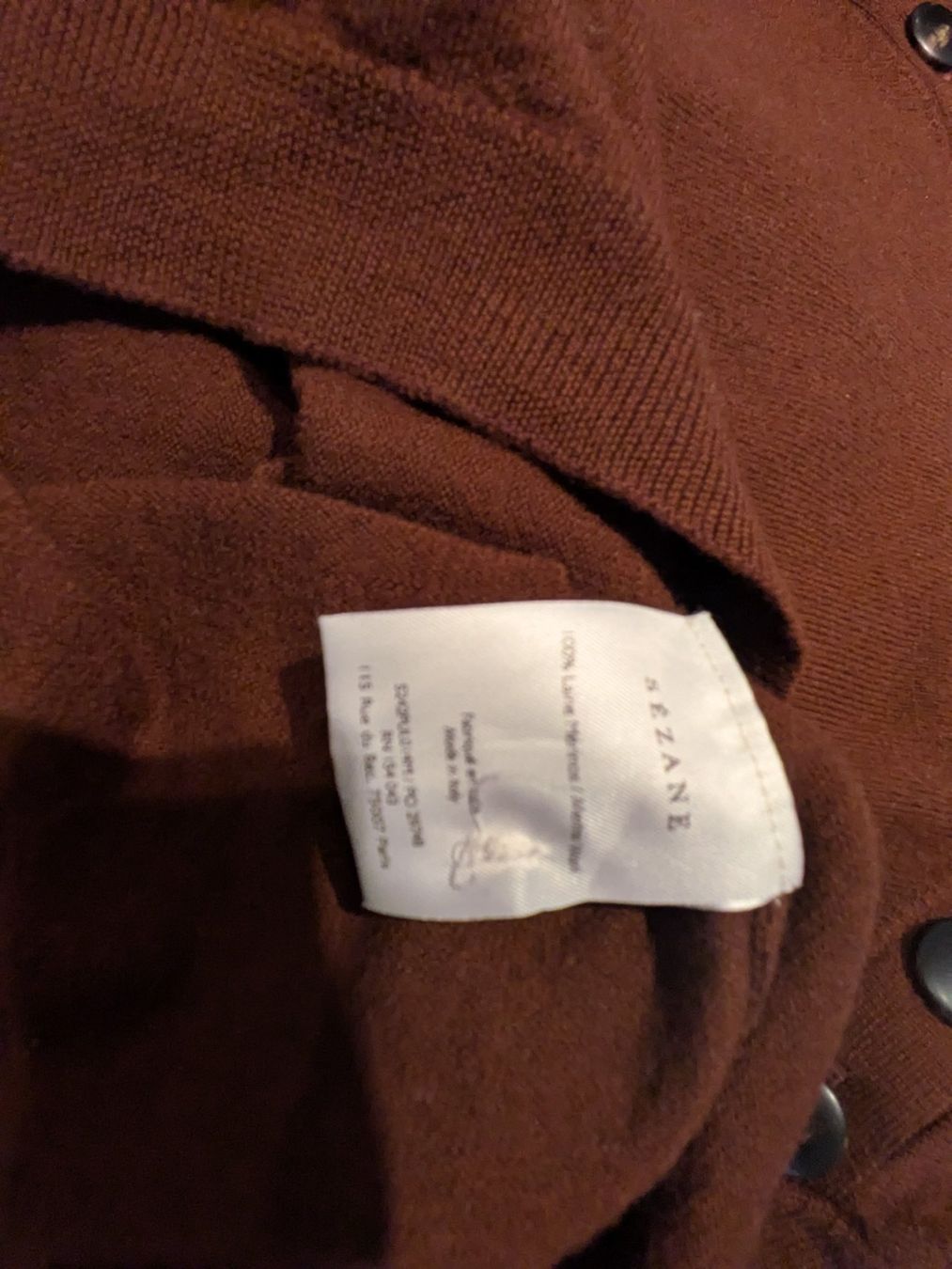 Sezane Maglioni & Felpe: Pull Sezane Gerry Chocolat (neuf) – Nuovo (secondo la descrizione) da Grueningen venduto da t.campanella 3