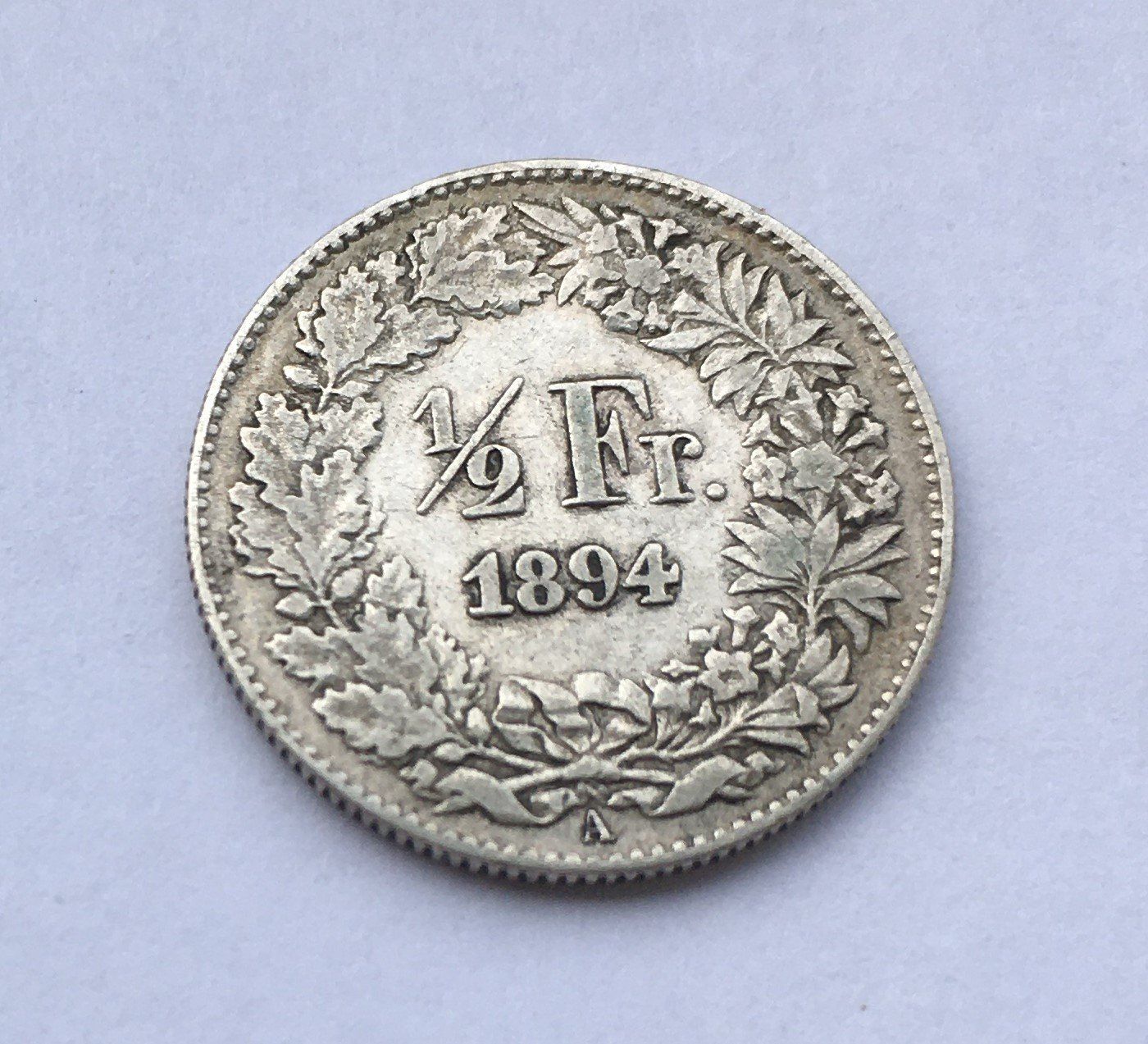 Tutti le monete: 1894 50 Rappen ss-vz – Usato da Kirchberg SG venduto da Helveticus00