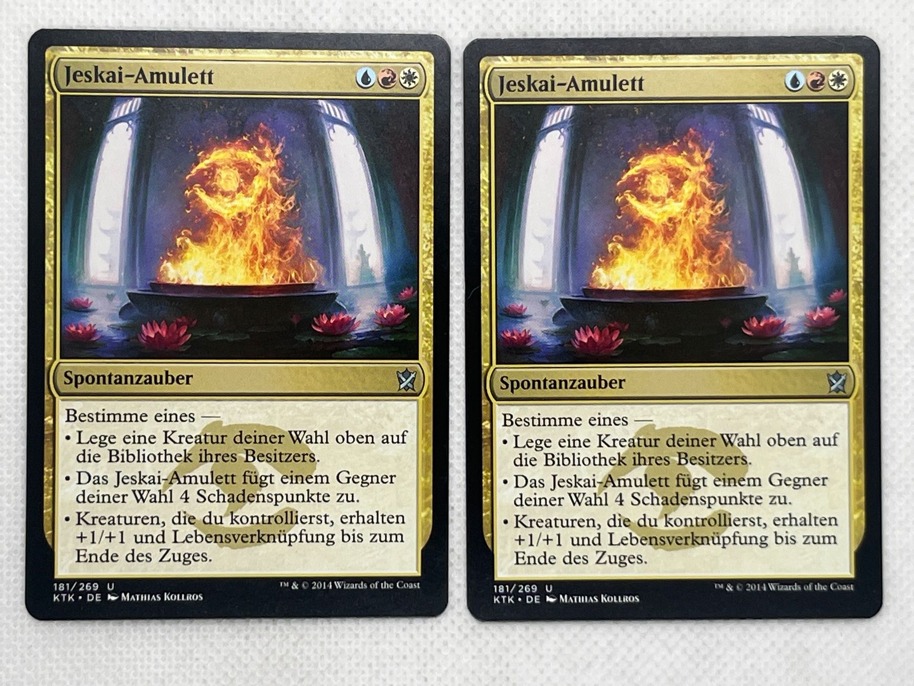 Magic The Gathering Sammelbilder & Trading cards: 2x Jeskai-Amulett KTK – Gebraucht aus Hinterkappelen von Kim1992