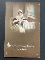 Schmuckkarte "ich hab in bangen Stunden dein gedacht" 1914