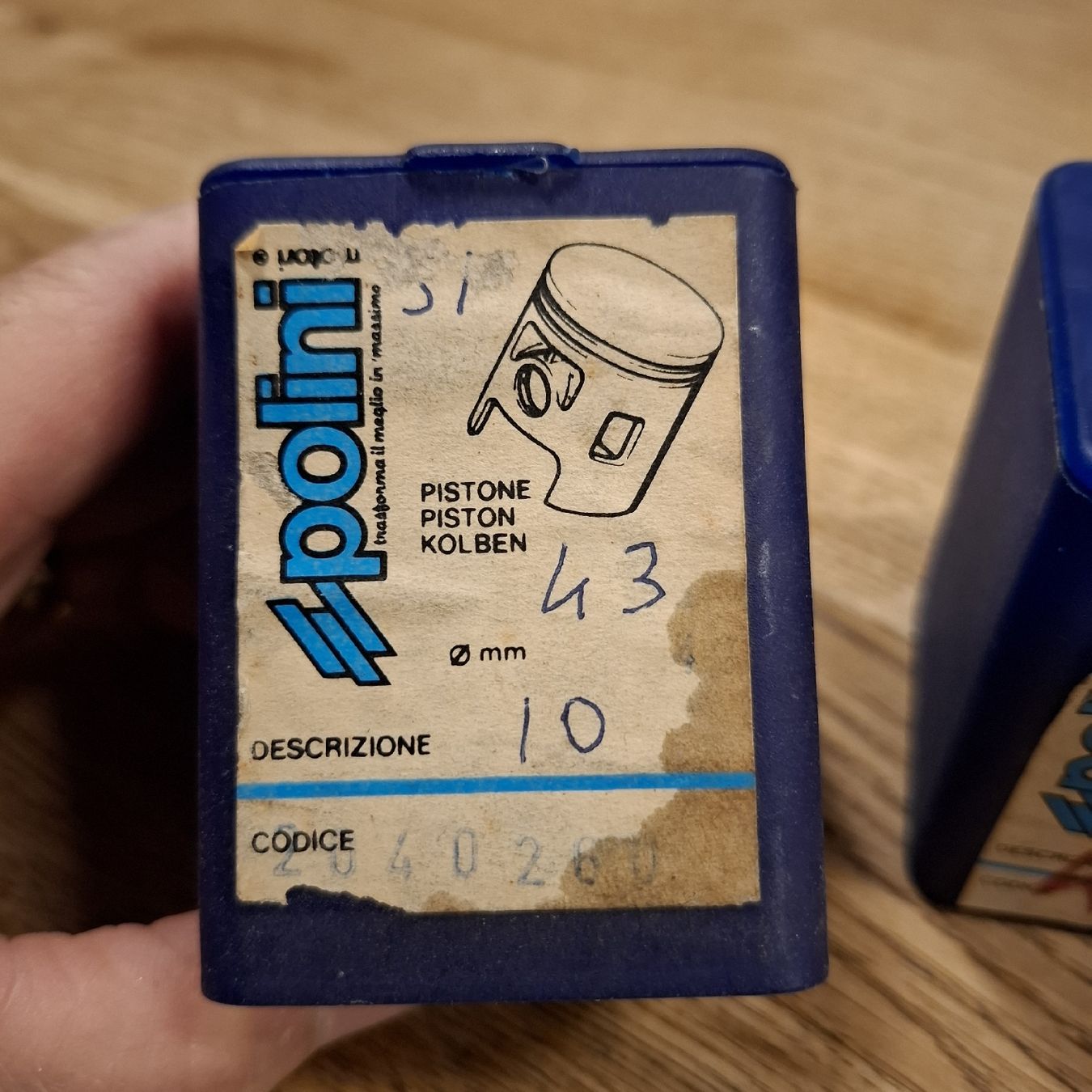 Polini Mofa-Ersatzteile: Piaggio Ciao/SI Kolben 43mm NOS – Neu und originalverpackt aus Künten von Rocchi71 7