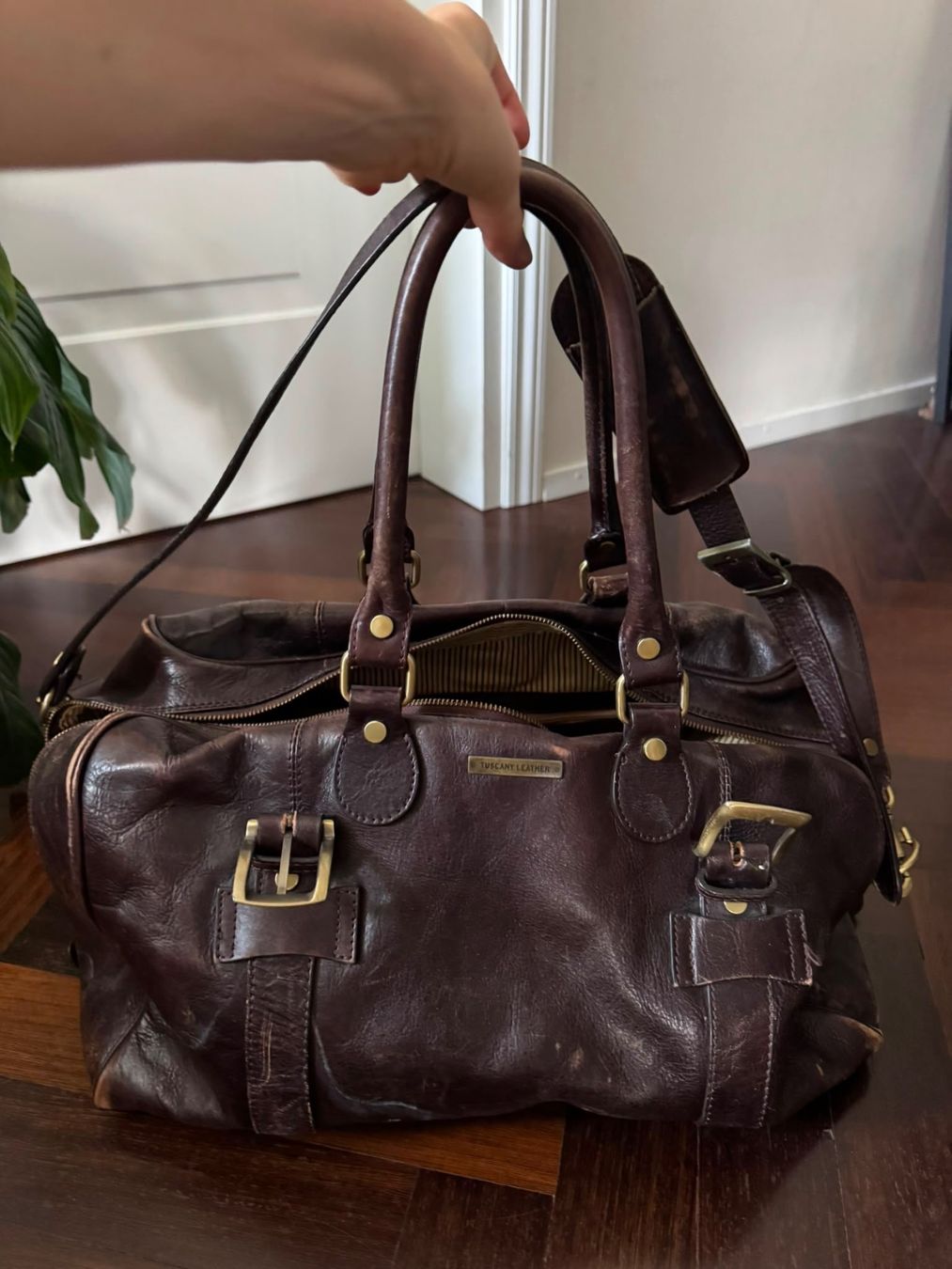 Borse: Weekender Tuscany Leather, braun, 100% Leder – Usato da Nidau venduto da kingmigae 1
