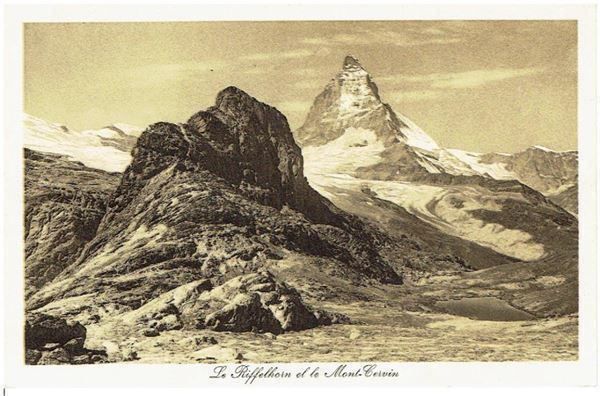 Cartoline postali: Le Riffelhorn et le Mont Cervin – Usato da Flims - Dorf venduto da Stagediver
