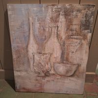 Schweres Bild, Stillleben, pastellige Farben