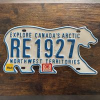  🇨🇦 Autoschild, Northwest Territories RE1927 - Kanada