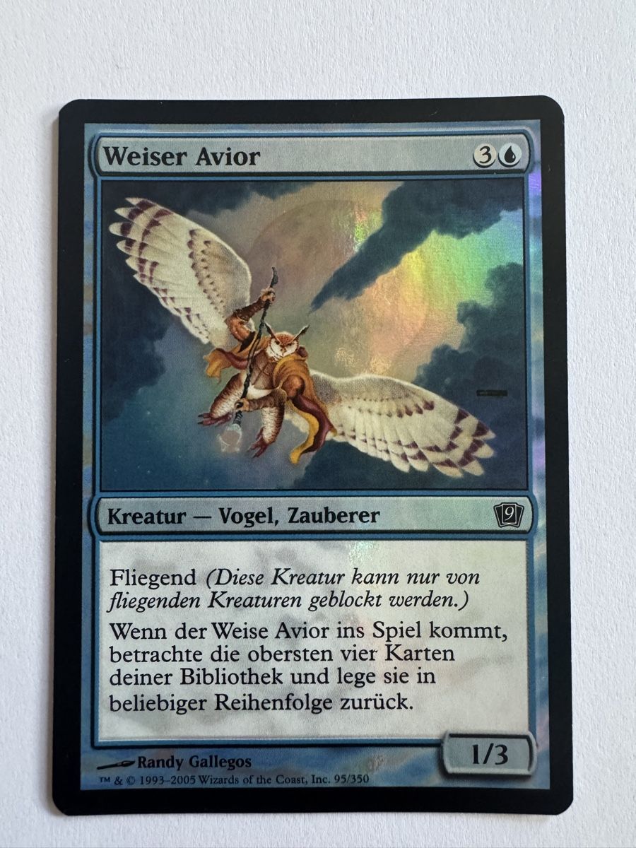 Magic The Gathering Carte collezionabili: MTG Weiser Avior Foil Deutsch NM 9th Edition – Usato da Stadel venduto da bewinshop