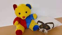 Plüschtier Teddybär bunt guter Zustand