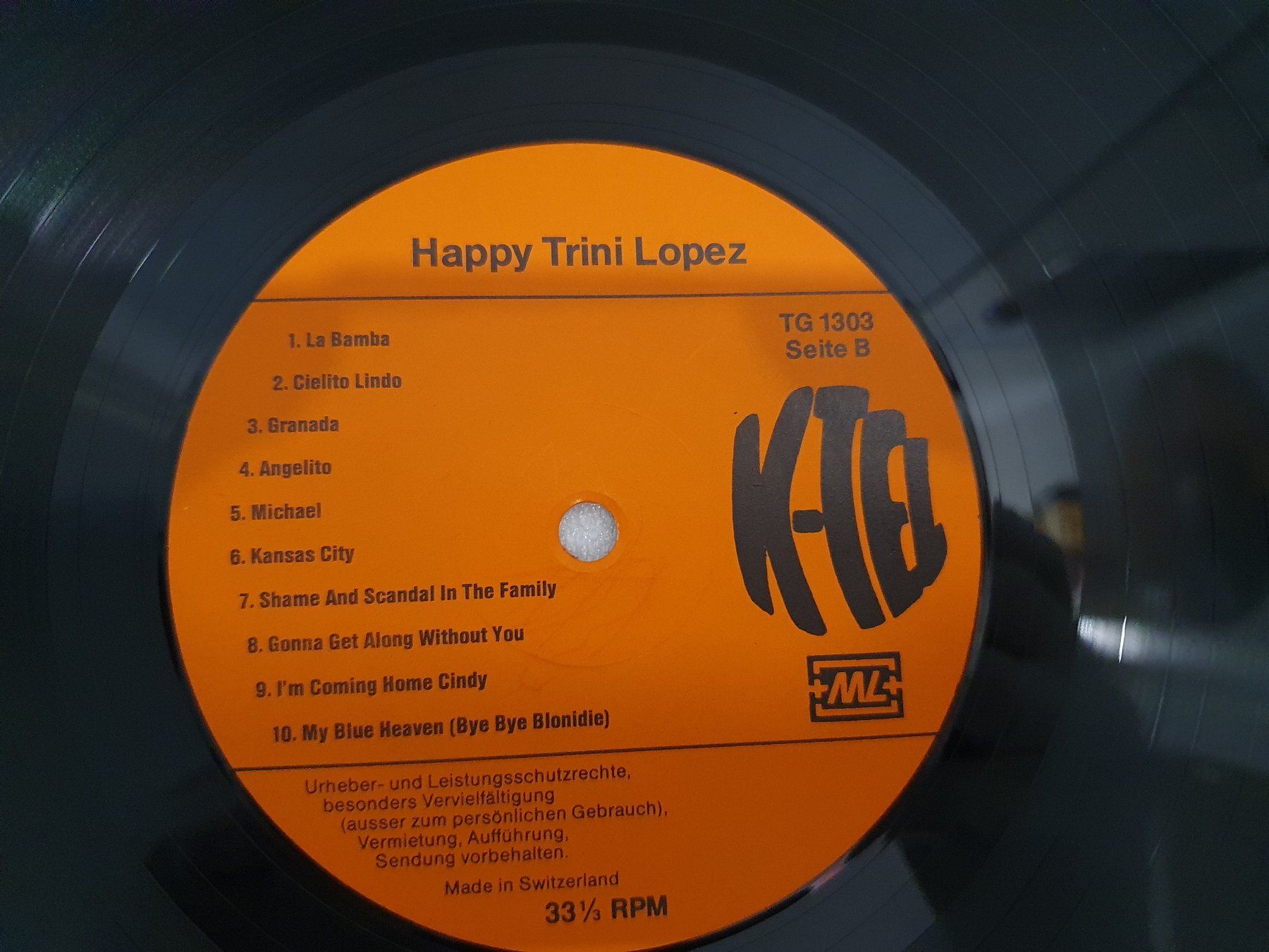 Dischi in vinile: Trini Lopez – Happy Trini Lopez – Usato da Uster venduto da Vinyl-Leidenschaft 6