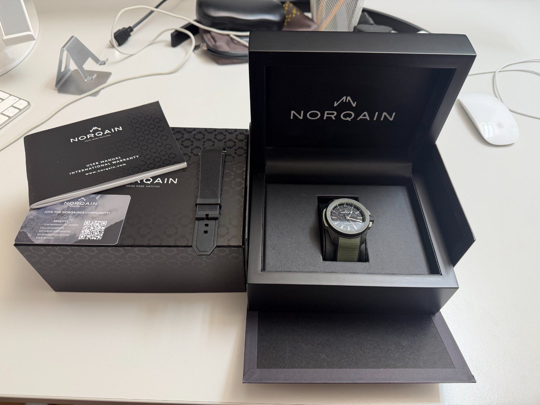 Norqain Uhren: NORQAIN Wild One 42mm Khaki Full Set – Gebraucht aus Rüfenacht BE von bouvii