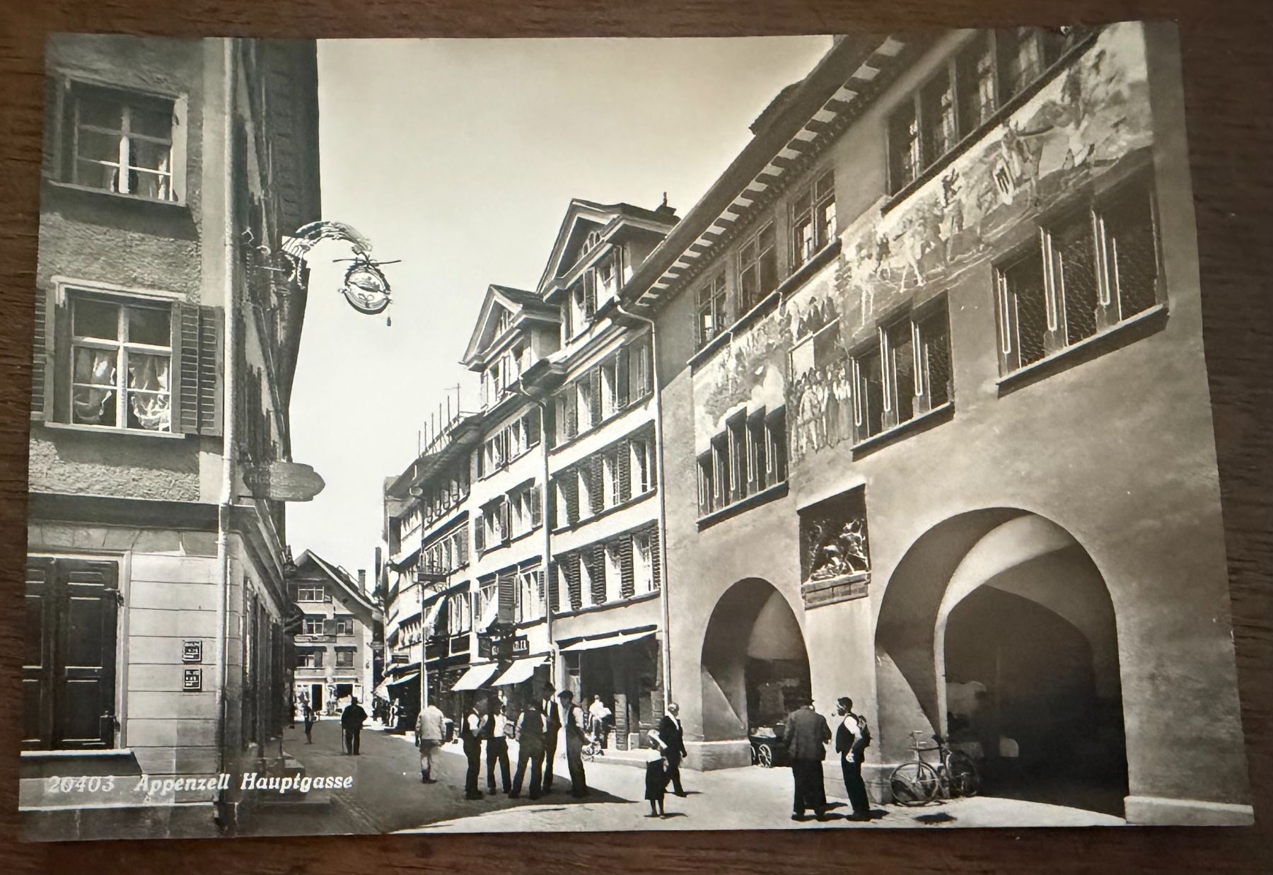 Ansichtskarten: APPENZELL -  Hauptgasse - Ansichtskarte – Gebraucht aus Tegerfelden von siebenmacky