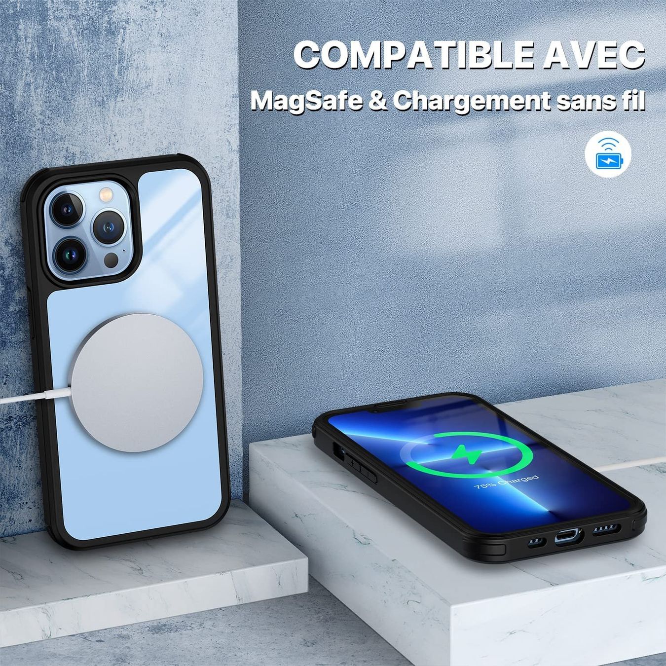 Cover & Protezioni schermo: iPhone 18 pro  - coques double Protections intégrales – Nuovo e nell'imballaggio originale da Morges venduto da DigiAC 6