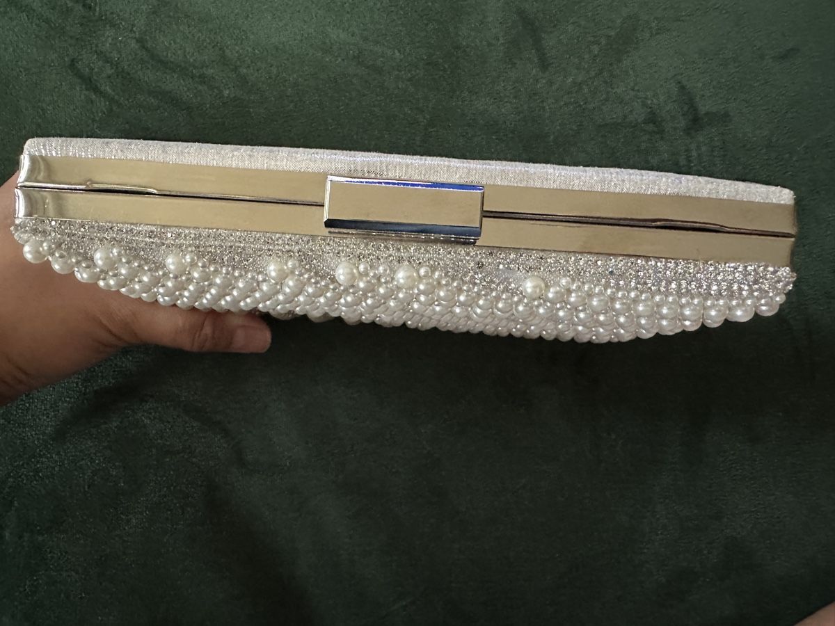 Borse da donna: Bridal Pearl Clutch - Evening, Wedding bag – Usato da Genève venduto da Good_finds 2