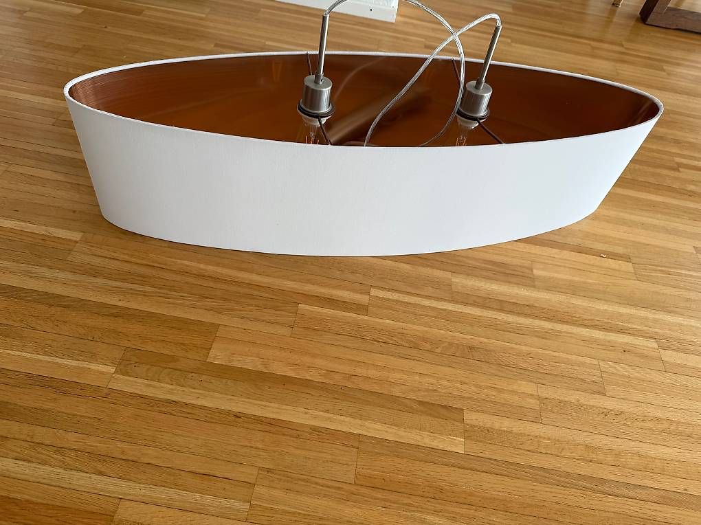 Lampade: Lampe weiss, innen bronze farben – Usato da Root venduto da mele2013