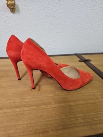 Wildlederpumps, Grösse 38, Orange von Tara Jarmon