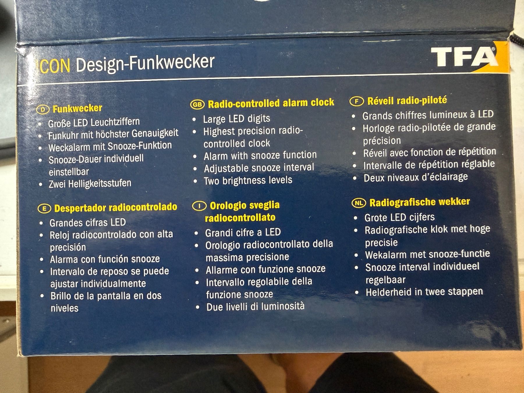 Réveils: TFA ICON Funkwecker – D'occasion à Gümligen par Thom77 5
