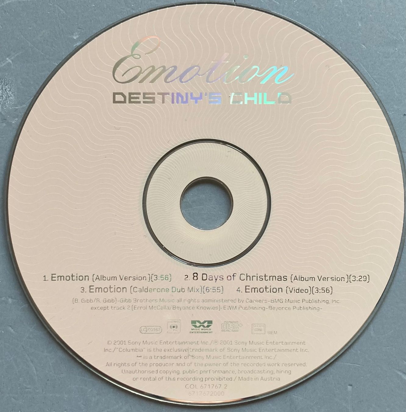 CD: DESTINY'S CHILD - EMOTION – Usato da Poliez-Pittet venduto da Newtown-Records 2