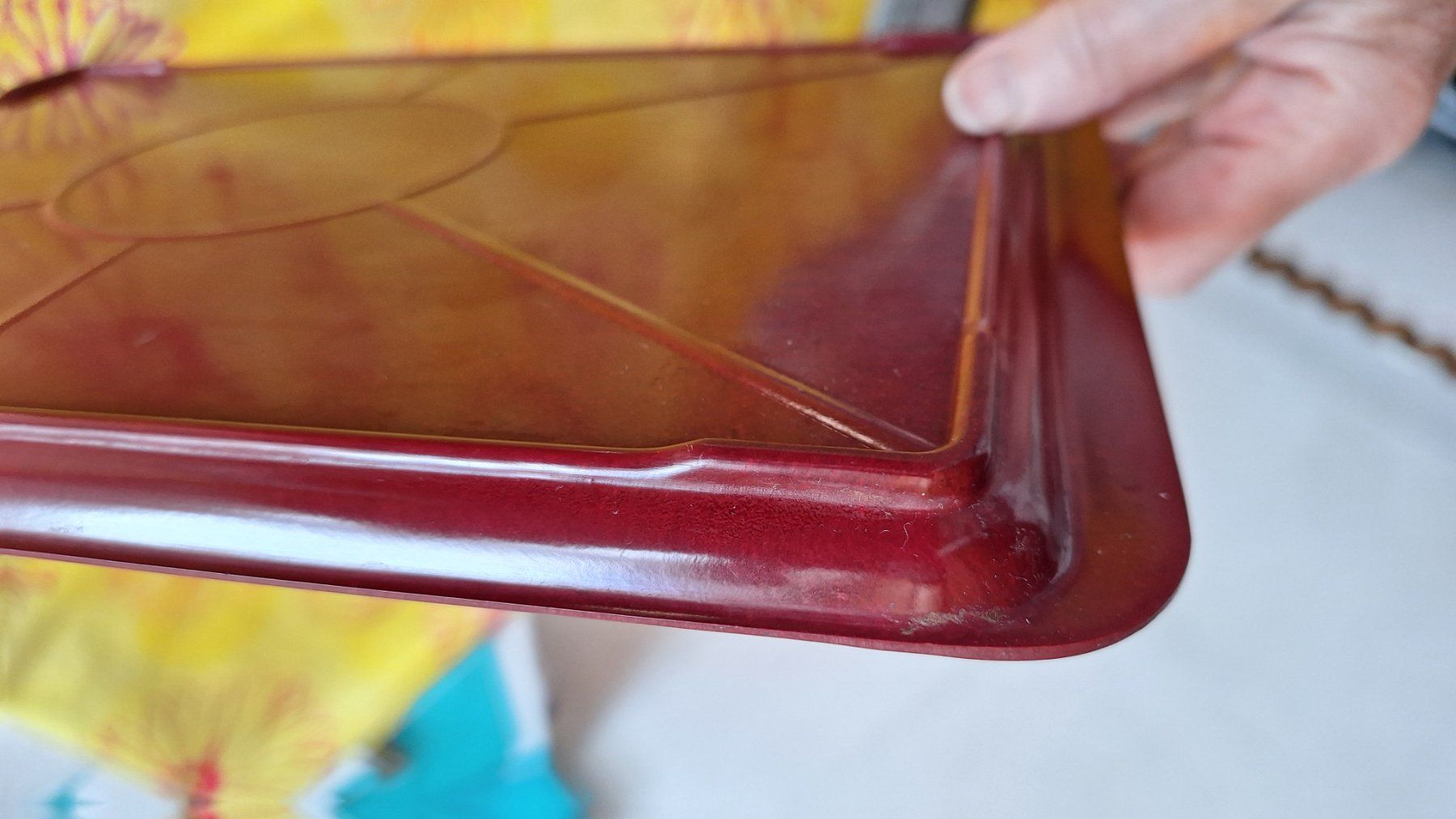 Servierplatten: Vintage Tablar Bakelit rot – Gebraucht aus Dornach von majo8689 3