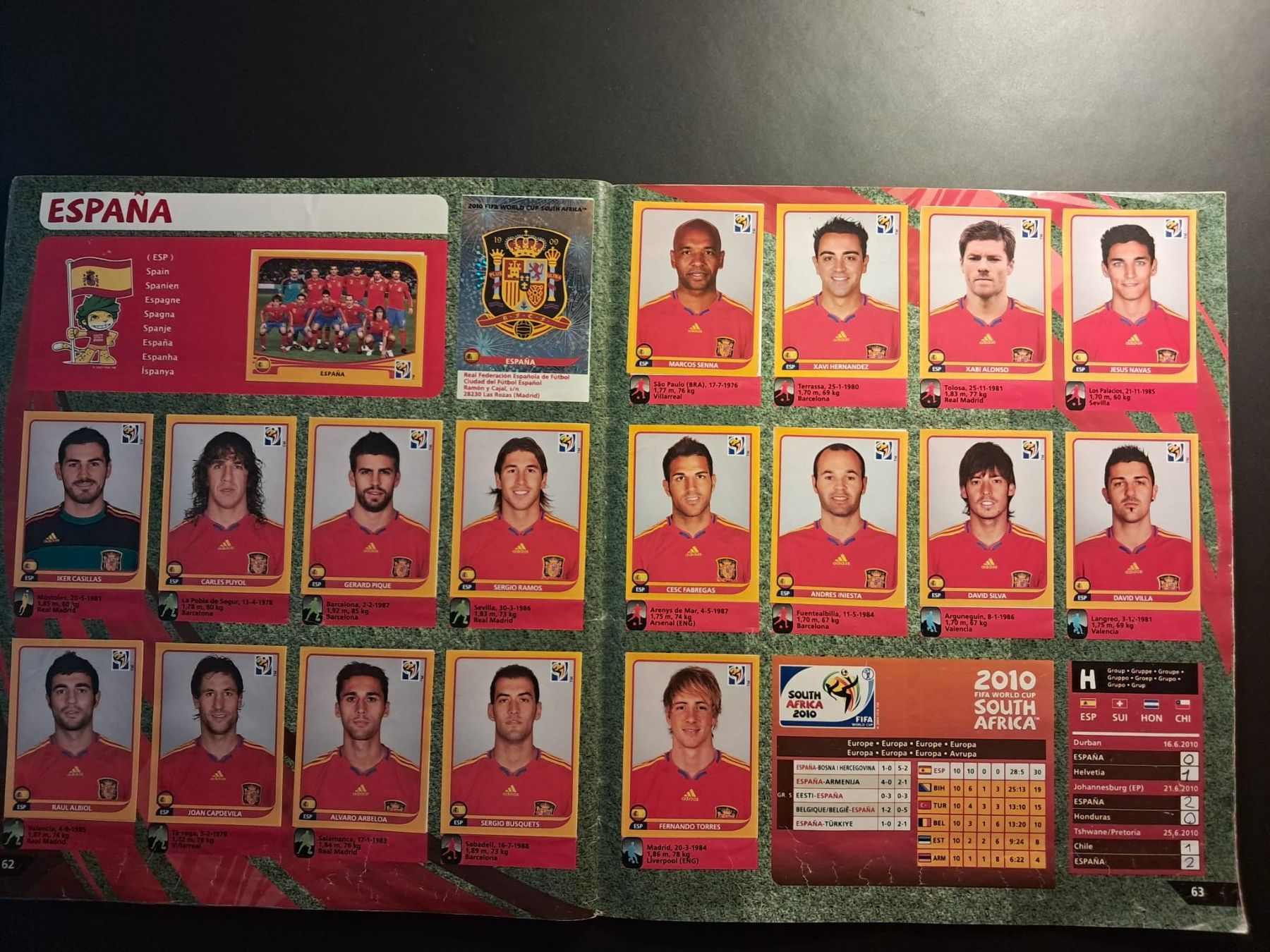 Panini Album: Panini WORLD CUP 2010 Album komplett – Usato da Muttenz venduto da lou_9zpz 9