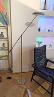 Stehlampe Chrome vintage 70s design Halogen mit dimmer