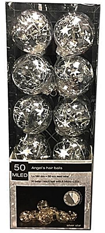 Ghirlande e barre luminose: Lichterkette 10 Led Christbaumkugeln – Nuovo e nell'imballaggio originale da Wettingen venduto da Swala 3