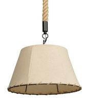 Vintage Hängeleuchte beige