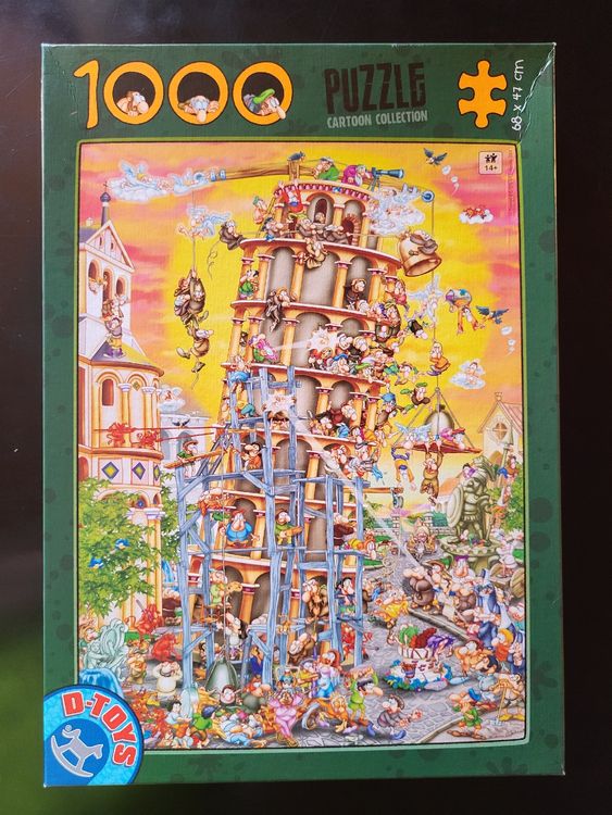 D-Toys Puzzle – Ägyptische Pyramide, 1000 Teile | Cartoon Collection Für Fortgeschrittene