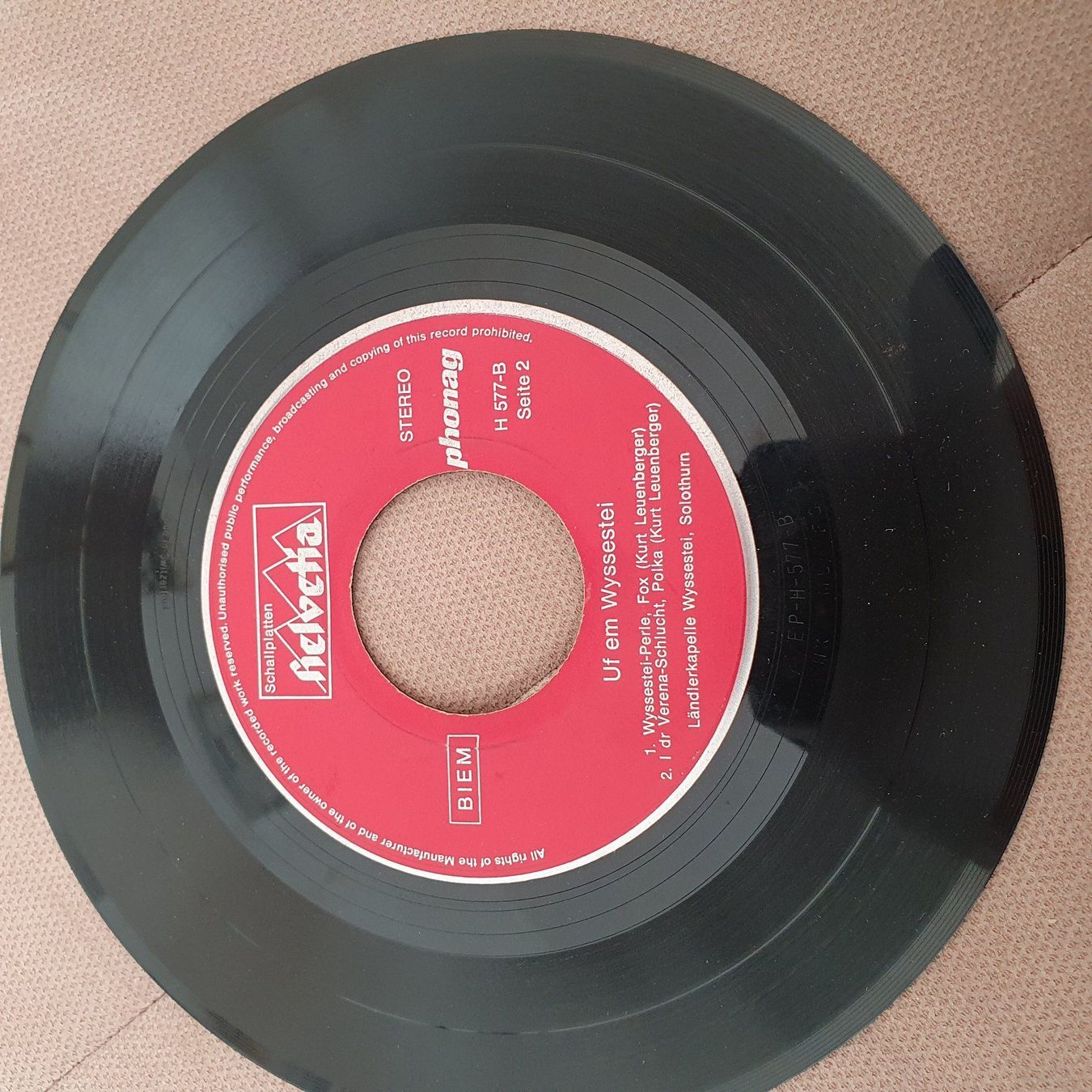 Schallplatten: Uf em Wyssestei Single – Gebraucht aus Chur von BettinaOlczyk 1