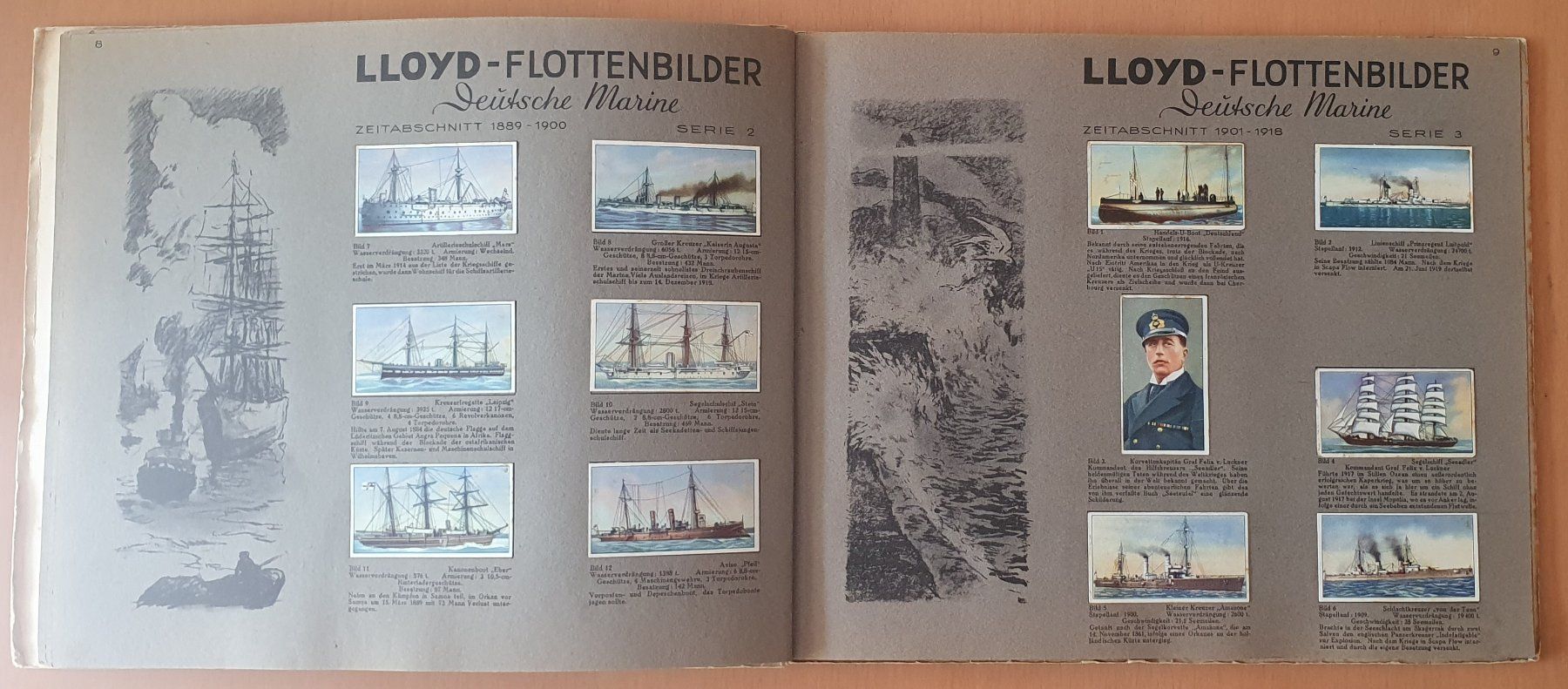 Alben: Zigarettenbilderalbum - Lloyd Flottenbilder Deutsche Marine – Gebraucht aus Kreuzlingen von Rschweiz1 4