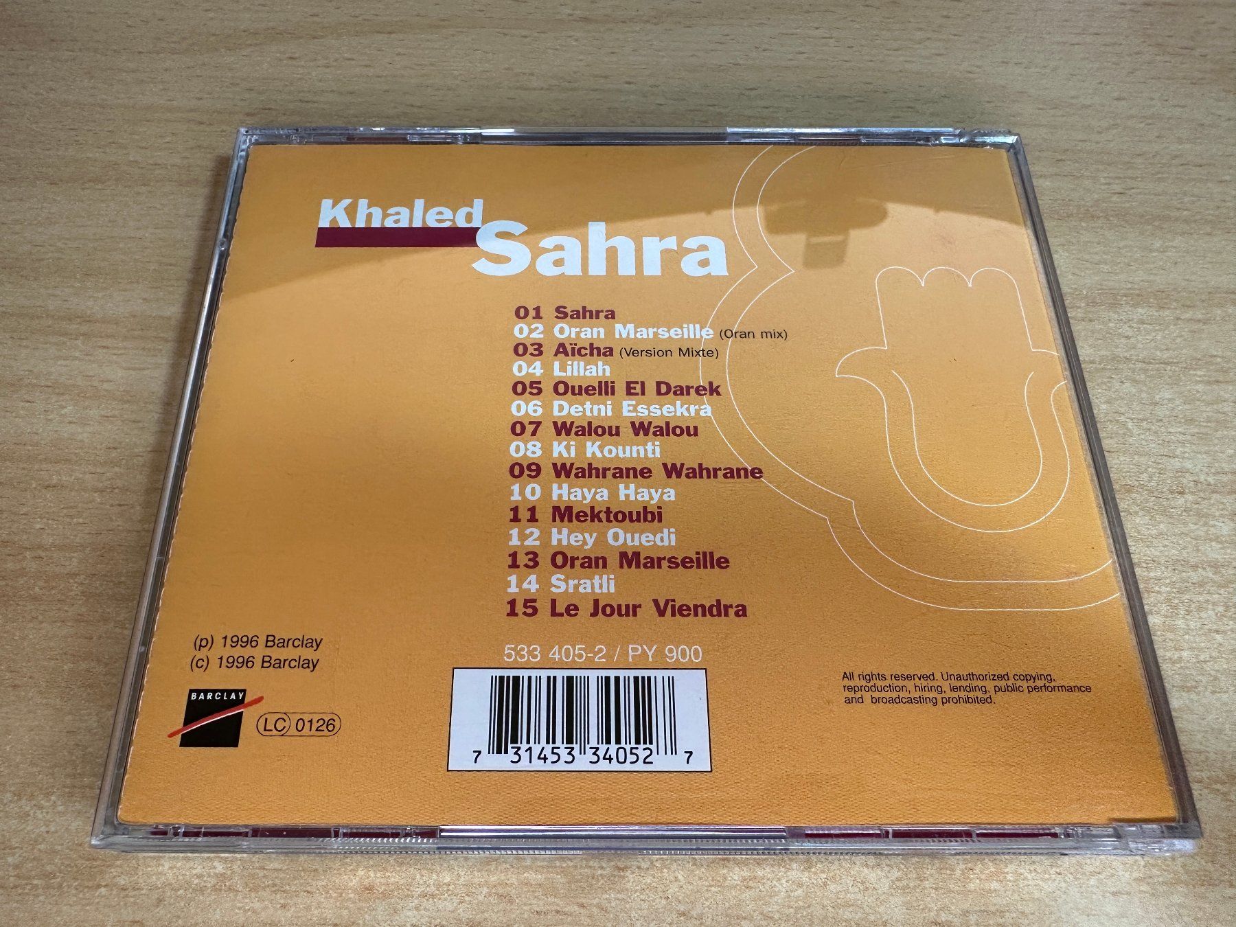 CD: B7 Khaled – Sahra – Usato da Rikon im Tösstal venduto da Alpenmutz 1