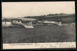 Döberitz, Flugzeuge auf dem Truppenübu