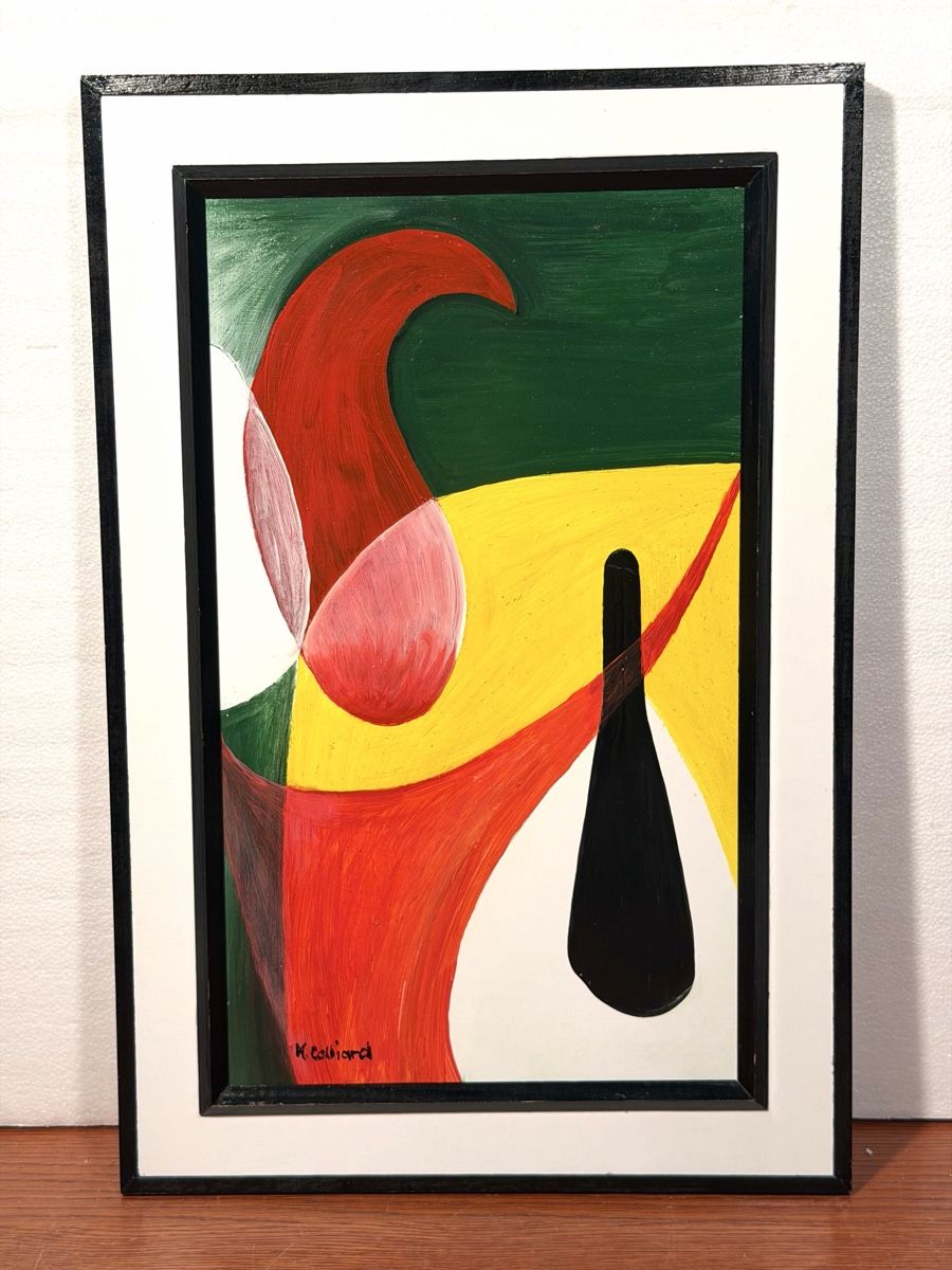 Dipinti: R. Collirad - Modern Art Painting Abstract – Usato da Lausanne venduto da artnouveau04