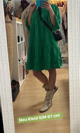 Neu Sommerliches, grünes Kleid 👗 in Gr.S/M – Neu!