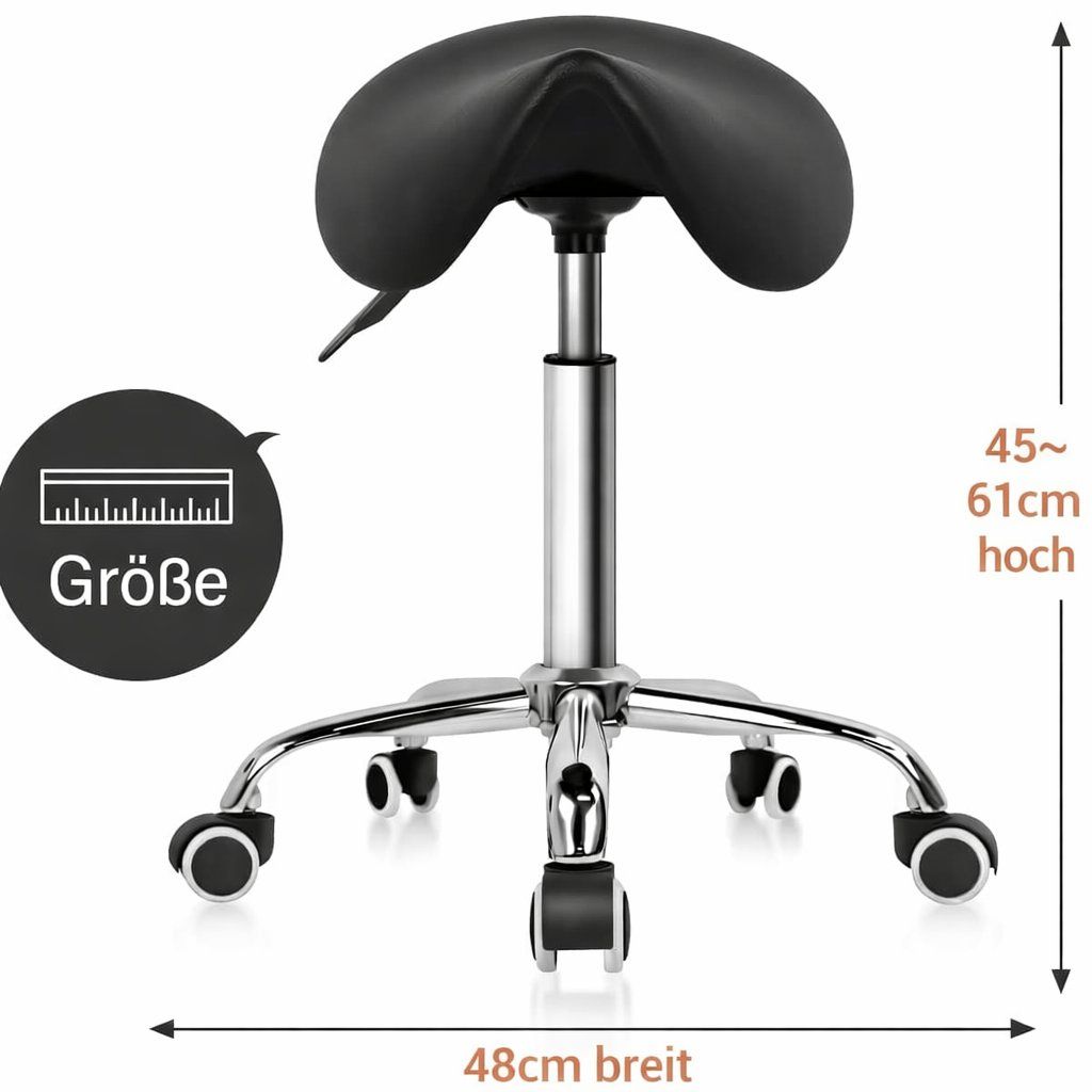 Hocker: Rollhocker Arbeitshocker Barhocker drehbar höhenverstellbar – Neu und originalverpackt aus Fislisbach von IboTrade 2