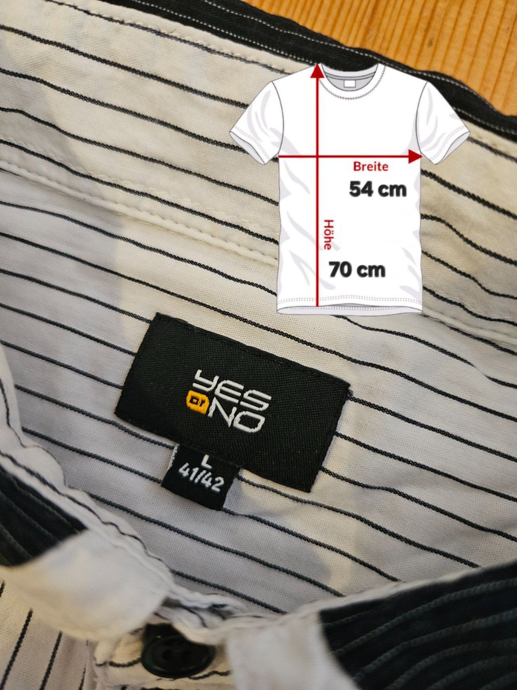 Chemises: Hemd Yes or No Grösse L 41/42 – D'occasion à Hägglingen par United-Village-Trade 2