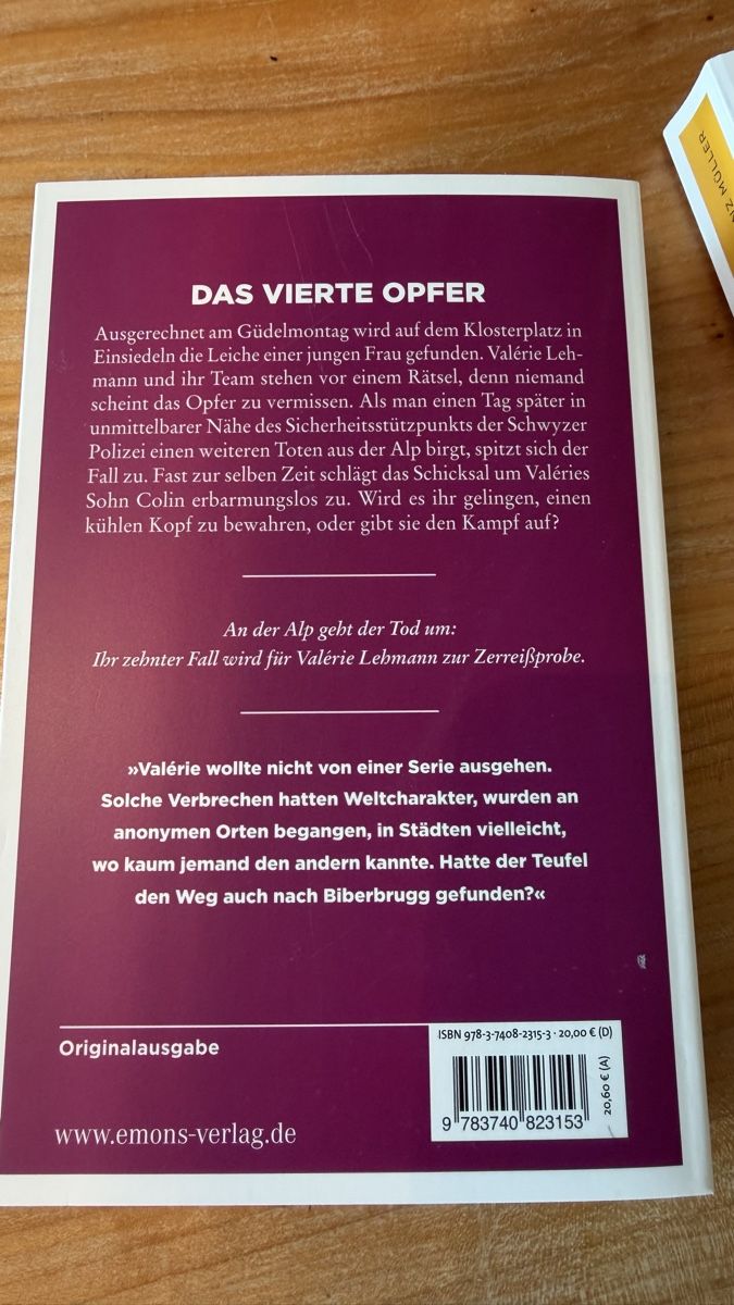 Libri: Kriminalroman Götschi und Müller  – Nuovo (secondo la descrizione) da Widen venduto da Lupina2000 2