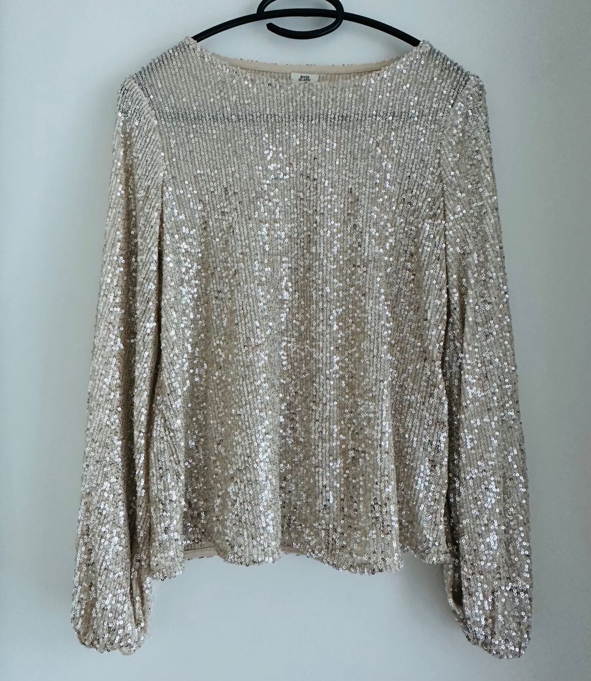 Top: Paillettentop champagnerfarben XS – Usato da Lachen SZ venduto da zabalina