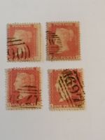4mal One Penny red Stars 1856-81 