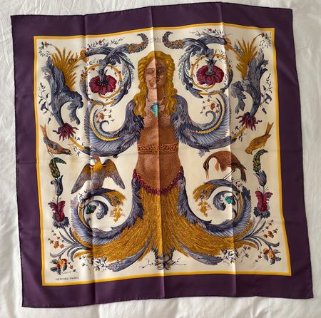 Carré Foulard Hermès 90x90 100% soie