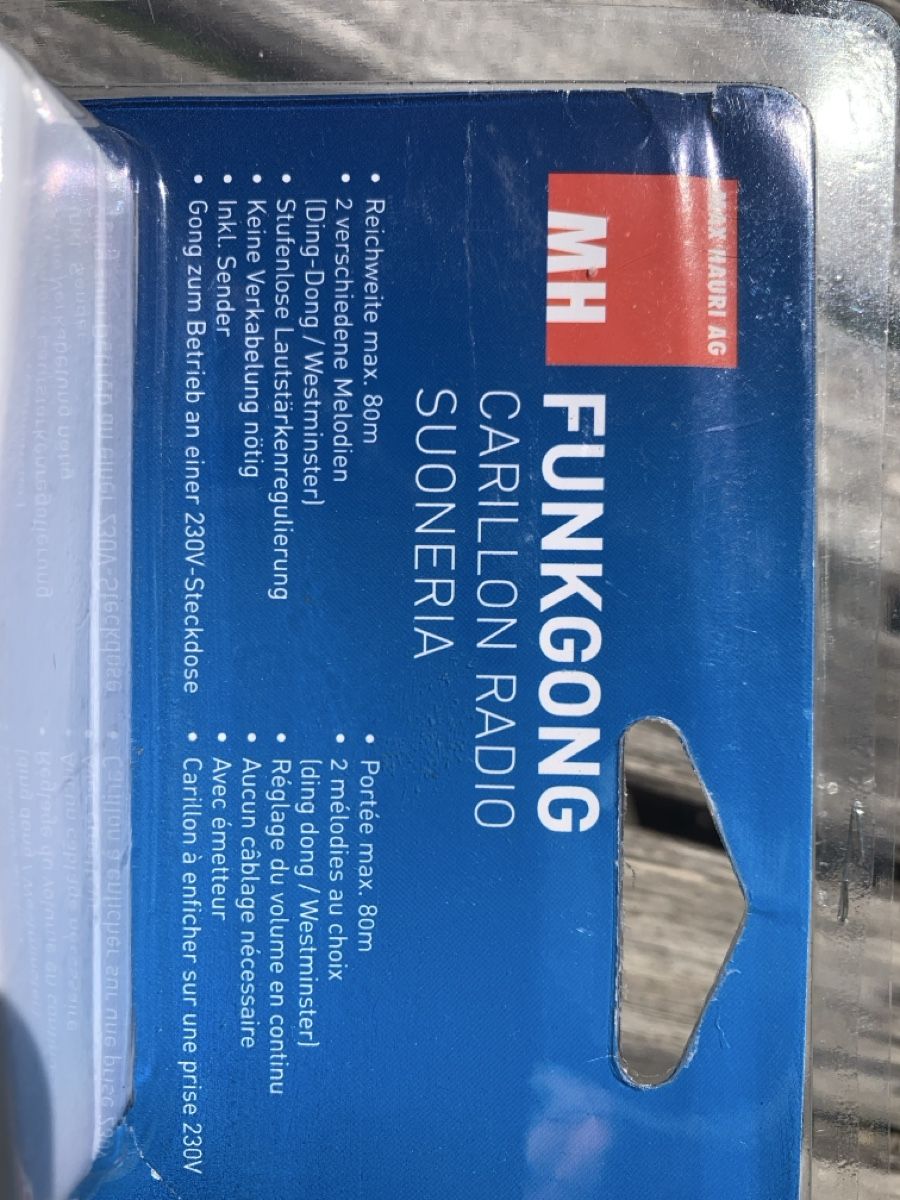 Campanacci mucche: Funkgong, Kabellose Türklingel, Sonnerie – Nuovo (secondo la descrizione) da Bern venduto da malefant116 3