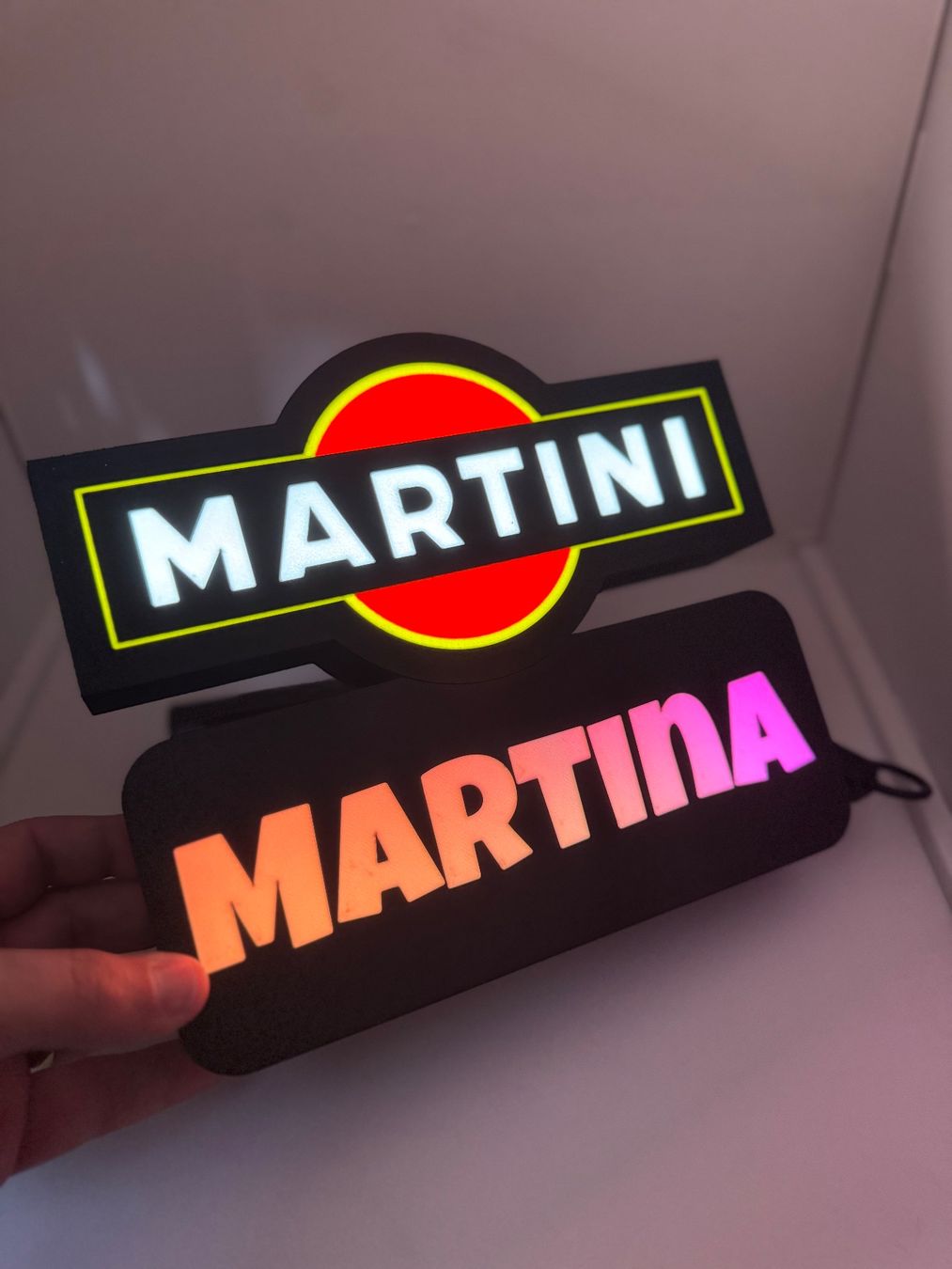 Lampen: Lightbox lumière led MARTINI - PERSONNALISABLE – Neu (gemäss Beschreibung) aus Vicques von PAMB3D 9