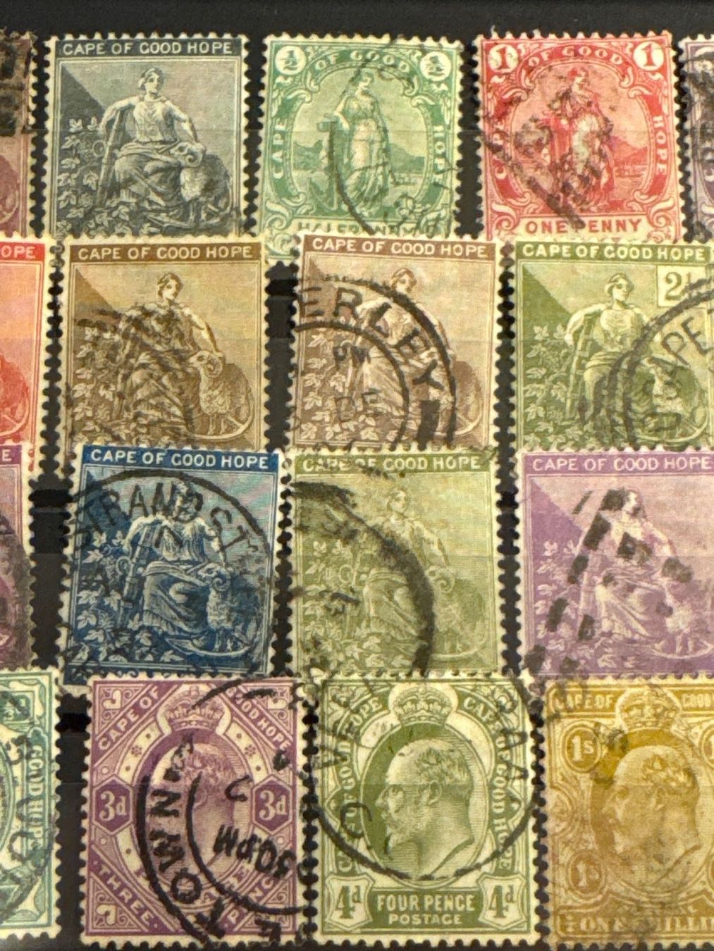 Tutti i francobolli: Cape of Good Hope - Lot – Usato da Küssnacht am Rigi venduto da POSTOMASTER 2