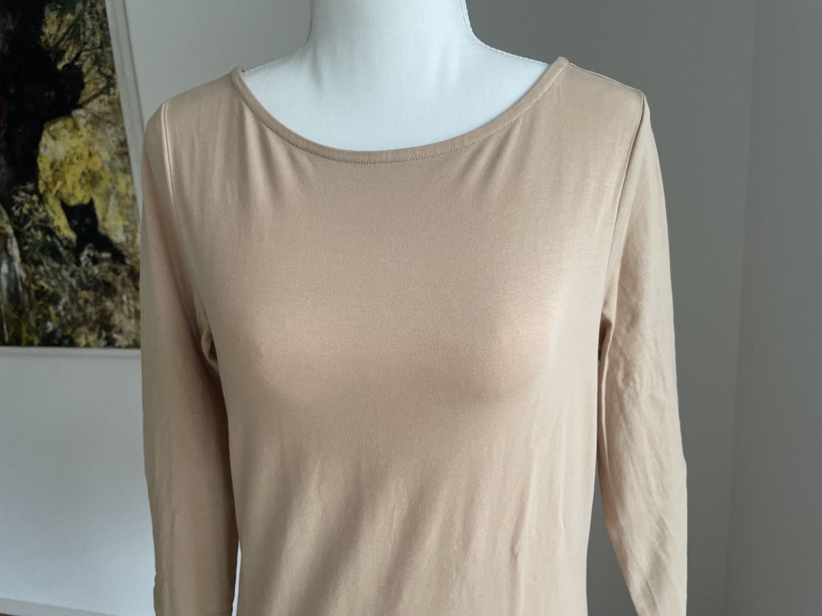 Tchibo T-Shirts: Tchibo Essentials Damen Shirt Gr. 36/38 Beige – Gebraucht aus Ennetbaden von Julia555