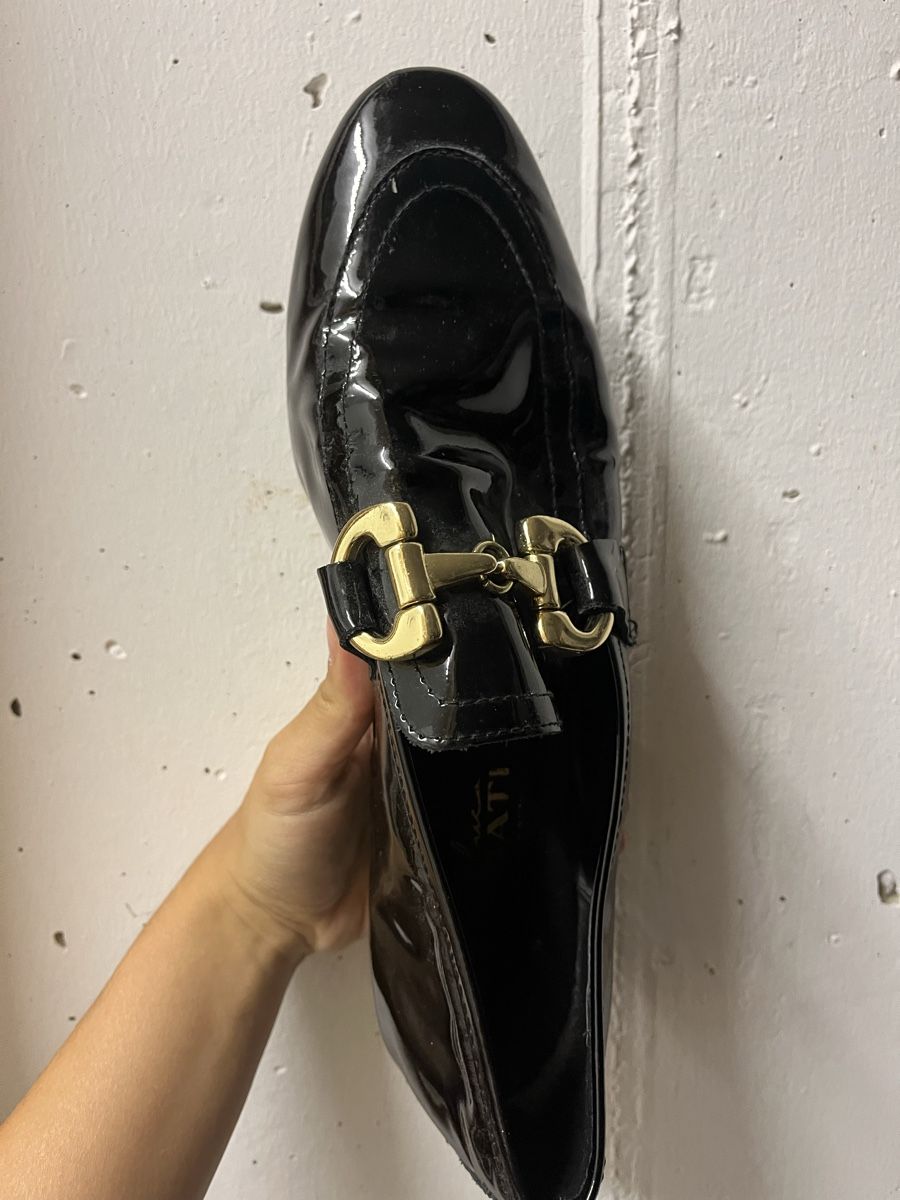 Scarpe da donna: Mocassins noir matière vinyl – Usato da Pully venduto da ari_78pk 1