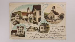 AK Dürnten ZH Farb-Litho Gruss aus mit 5 Bildern R3
