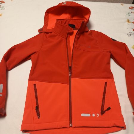 fast neue Softshell Jacke Trevolution Gr. 152 rot-pink