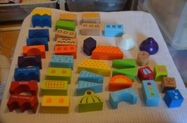 BAUKLOTZE - SCHONE - HOLZ - BABY SPIEL (DDD)