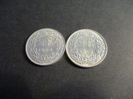 2 x 2.- Fr 1964- 65 Pièces  magnifiques  Top du Top qualité